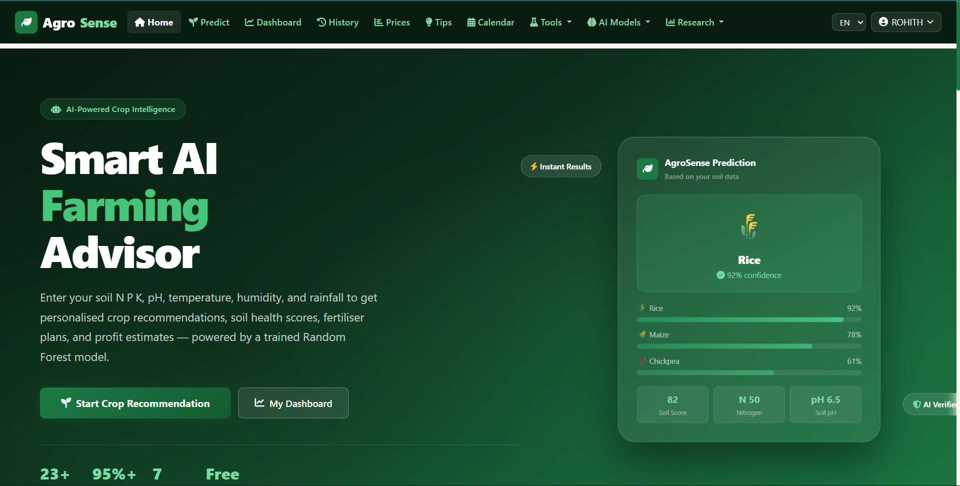 AgroSense screenshot